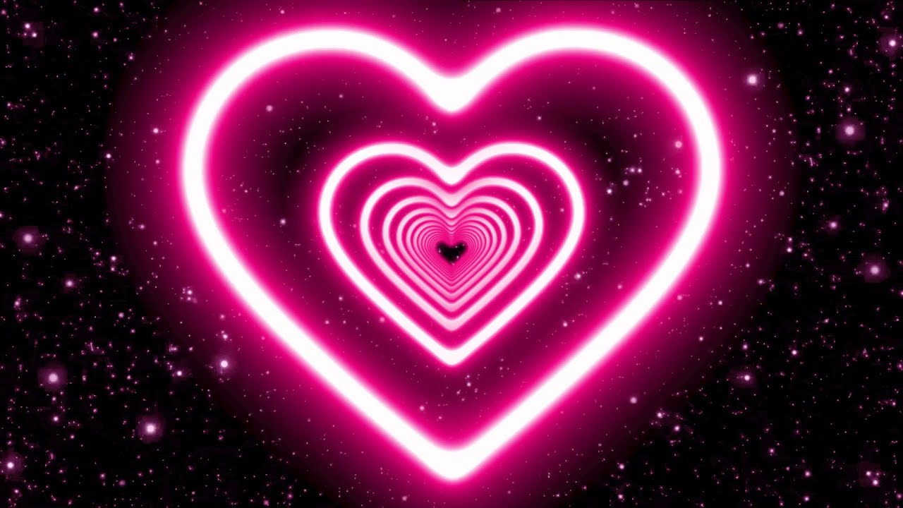 Flickering Neon Sign Light Love Heart Tunnel Moving-Tiktok Trend Romantic  Love Particles Glow Motion - Youtube