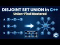 Disjoint Set Union Explained | Union-Find Data Structure in C++#C++ #DataStructures #Algorithms