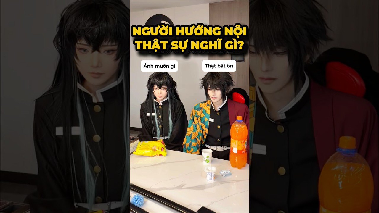 Cách 2 người hướng nội nói chuyện🤔- Giyuu x Muichiro#cosplay #shorts #minnacosplay
