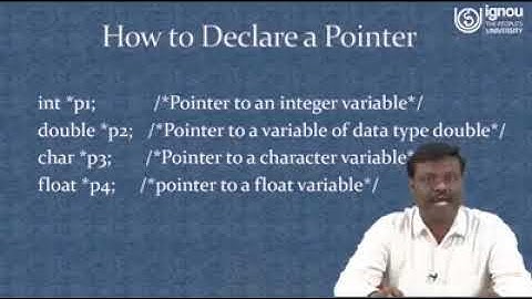 Pointers in C Programming for MCA | BCA | PGDCA students by Prof  VV Subrahmanyam