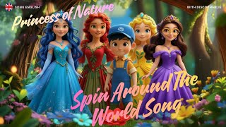 Animal Friends Dance Party Spin Around The World Song Eagle, Bee, Bear & Shark Kids Music
