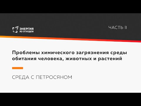 Проблемы химического загрязнения среды обитания человека, животных и растений. Часть 2