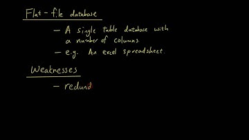 ORM (Object Role Modeling) lesson 2 - Flat file databases