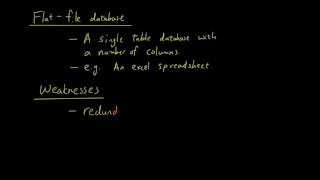 ORM (Object Role Modeling) lesson 2 - Flat file databases