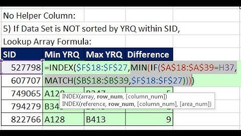 Excel Magic Trick 1325: MIN & MAX Functions For Alphanumeric / Text Values Report (8 Examples)