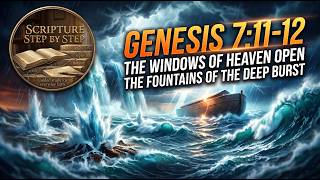 The Flood Gates Open on Noah! Genesis 7:11-12 Bible Study | Scripture Step By Step