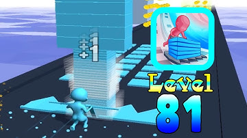 Stack Colors Gameplay. Level 81. Best Hyper Casual Games and offline Mobile Games