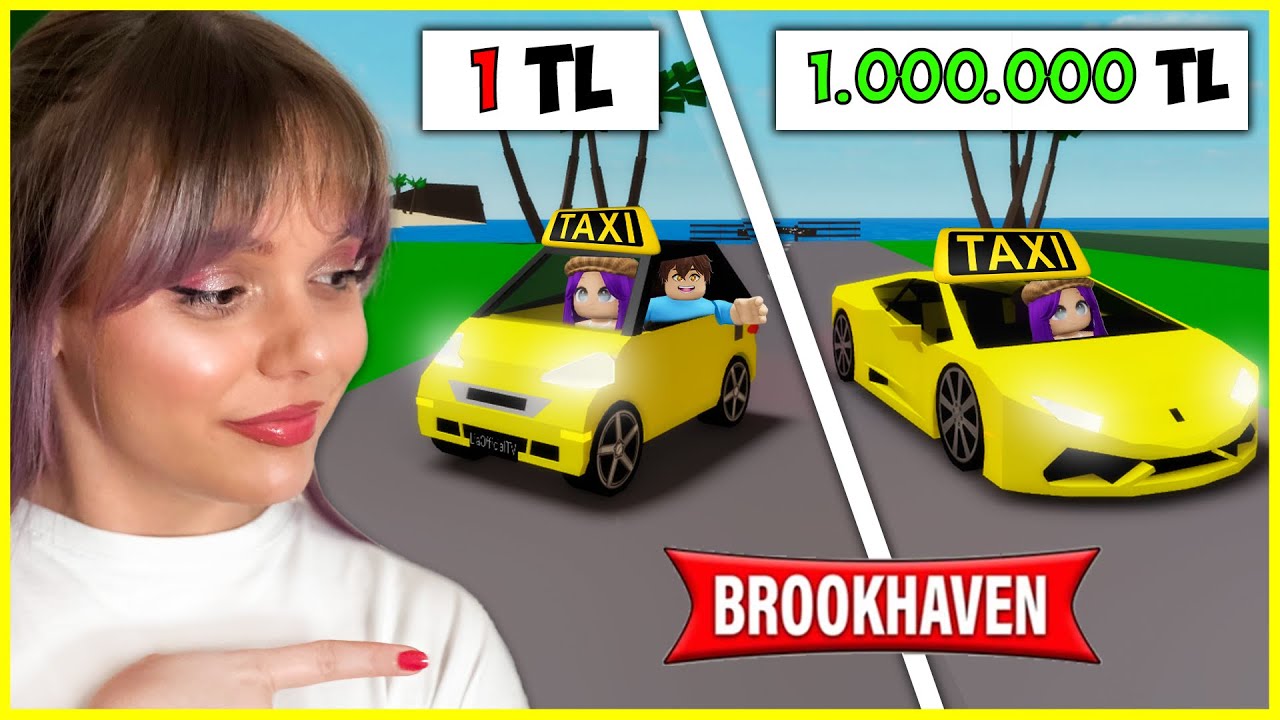1 TL vs 1.000.000 TL Taksi! 🚕 ROBLOX BROOKHAVEN🏡RP