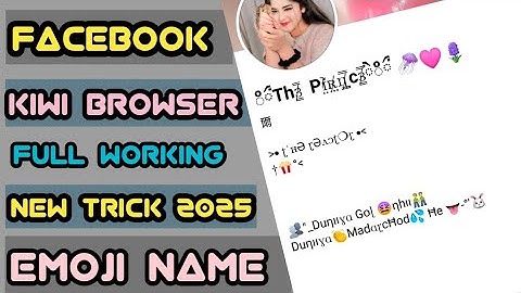 How to make 🩷Staylish Emoji Name kiwi browser Fb Account New Credit 2025 tricks 🤓✨ Full working ✅