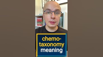 CHEMOTAXONOMY meaning | What does "CHEMOTAXONOMY" mean? Definition in Merlin Dictionary #shorts