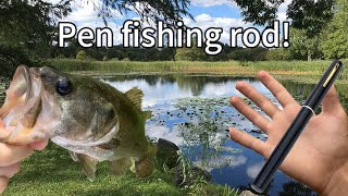 PEN FISHING ROD Challenge! ✍️