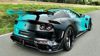 Driving New Mansory Ferrari Stallone Tempesta Nera Verde 812 GTS | Start up | Rev | Acceleration