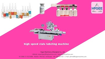 500pcs per minute horizontal glass vial ampoule sticker labeling machine.