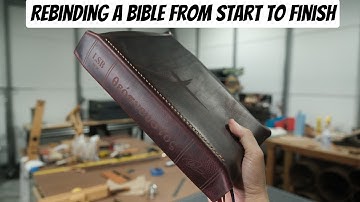 Rebinding a Bible from Start to Finish | ASMR
