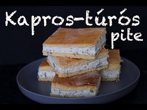 Videó: Cukkini Torta Túrós Töltelékkel