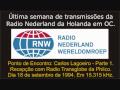 RADIO NEDERLAND - PONTO DE ENCONTRO (Carlos Lagoeiro) Parte 01 -  SW 15.315 kHz. (18/09/1994)