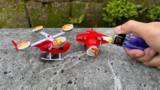 Nyumet Mercon Pesawat Helikopter Gangsing Roda Gila Seru