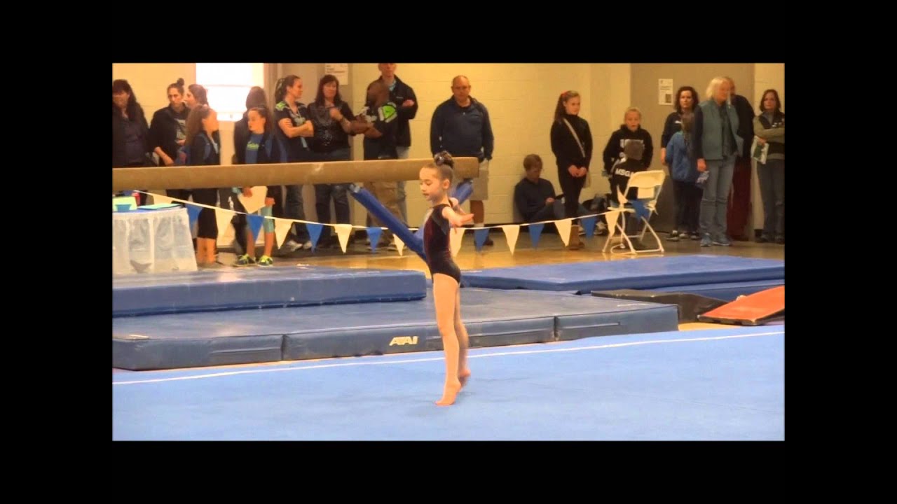 Miah's First Gymnastics Competition ever! Level 4 (7 years old) YouTube