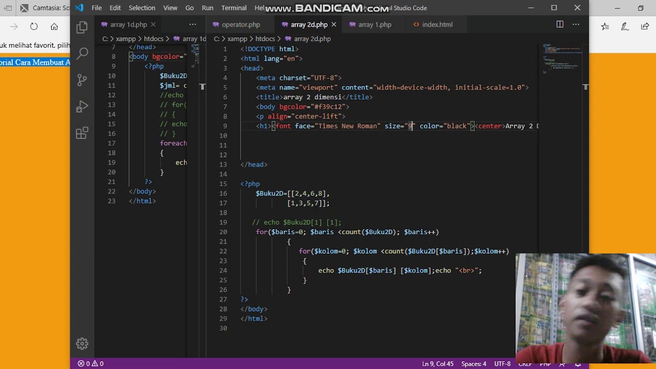 menjelaskan tentang array dua dimensi - YouTube