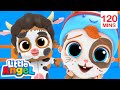 🐮Do the Animal Dance KARAOKE! 🐶 | BEST OF LITTLE ANGEL! | Sing Along With Me! | Moonbug Kids Songs