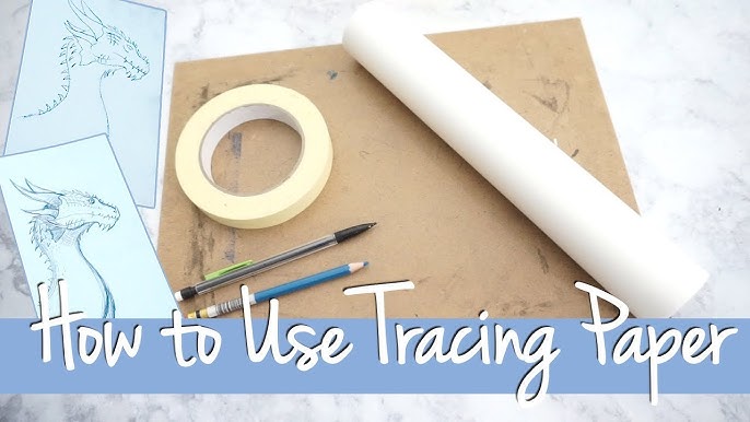 TRANSFER ANY IMAGE WITH TRACING PAPER: Tracing Paper tricks to easily  transfer drawings onto canvas 