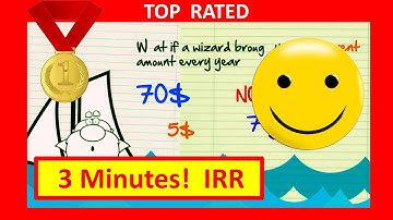 🔴 3 Minutes! Internal Rate of Return IRR Explained with Internal Rate of Return Example