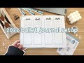 2022 bullet journal setup | minimalistic