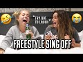 HILARIOUS FREESTYLE SING OFF.. bet you can’t watch without laughing | Syd and Ell