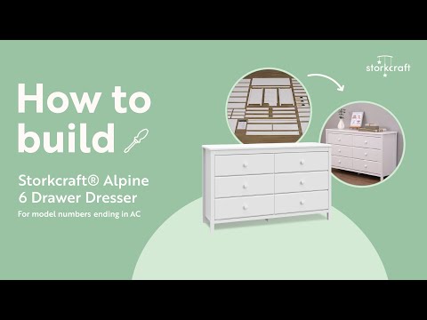 HOW TO BUILD! STORKCRAFT ALPINE 6 DRAWER DRESSER | Assembly Video for Model  Number "-AC" - YouTube