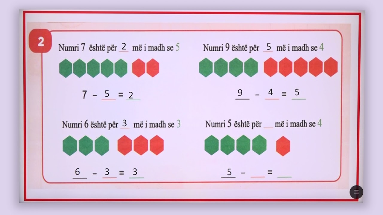 1 02 087 - Java 18 - Matematikë - për sa është një numër më i madh se tjetri