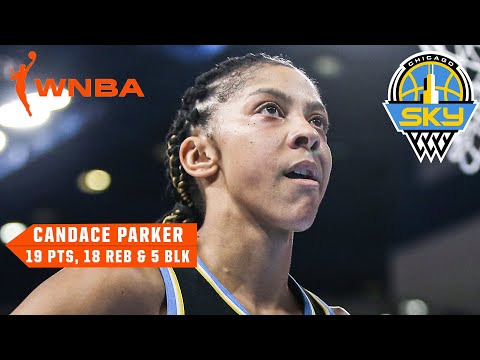 Candace parker records historic 19 pts, 18 reb double-double in game 1 vs. Sun | wnba on espn