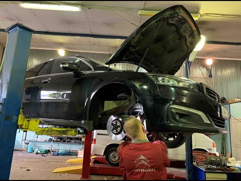 Пежо 508 2.0 HDI, замена ремня ГРМ. Peugeot 508 2.0 HDI, timing belt replacement.