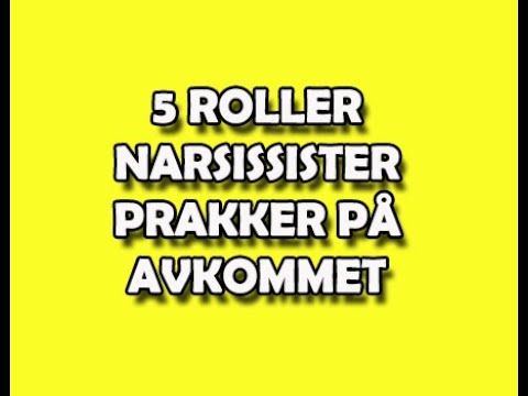 117. 5 roller narsissister prakker på avkommet