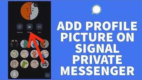How To Add Profile Picture On Signal Private Messenger App (2023) | Signal Tutorial