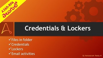 11  Automation Anywhere Credential locker