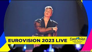 Remo Forrer 🇨🇭 Switzerland 🇨🇭 Eurovision 2023 - LIVE HD -  Watergun - technical rehearsal