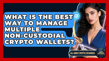 What Is The Best Way To Manage Multiple Non-custodial Crypto Wallets? - All About Crypto Exchanges