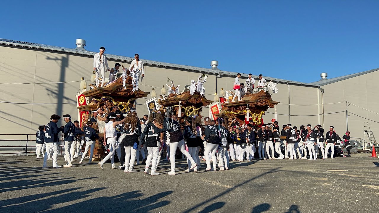 2024.10.13 陶器だんじり祭り　デイリー（福上・西中・福中）、カネジ（山本・山伏・隠）でのしこり　大阪府堺市中区