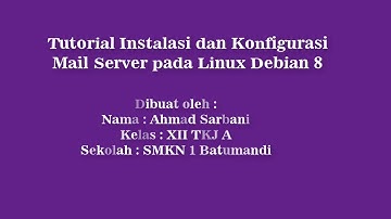 konfigurasi mail server pada linuk debian 8