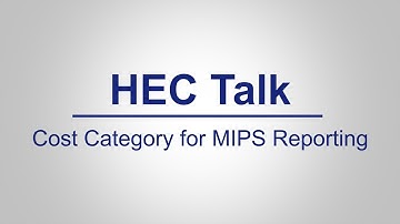 Cost Category for MIPS Reporting