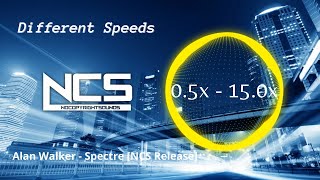 (Different Speeds) Alan Walker - Spectre [NCS Release]
