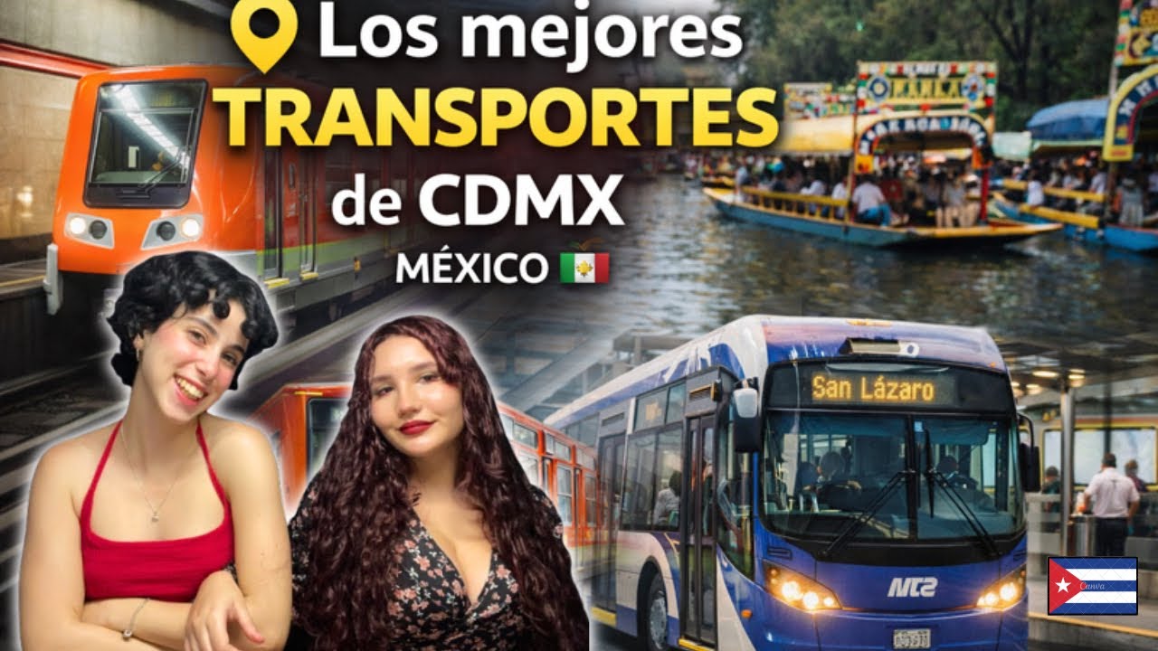CUBANAS REACCIONAN a los 5 MEJORES Transportes de CDMX 🇲🇽 (¡NO LO ESPERABAN!) 😱