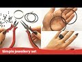 Wire Ring Tutorial. Jewelry Set from Memory Wire and Beads. DIY Craft Ideas