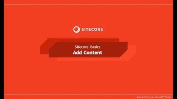 06 - Sitecore Basics Series - Adding content to a page