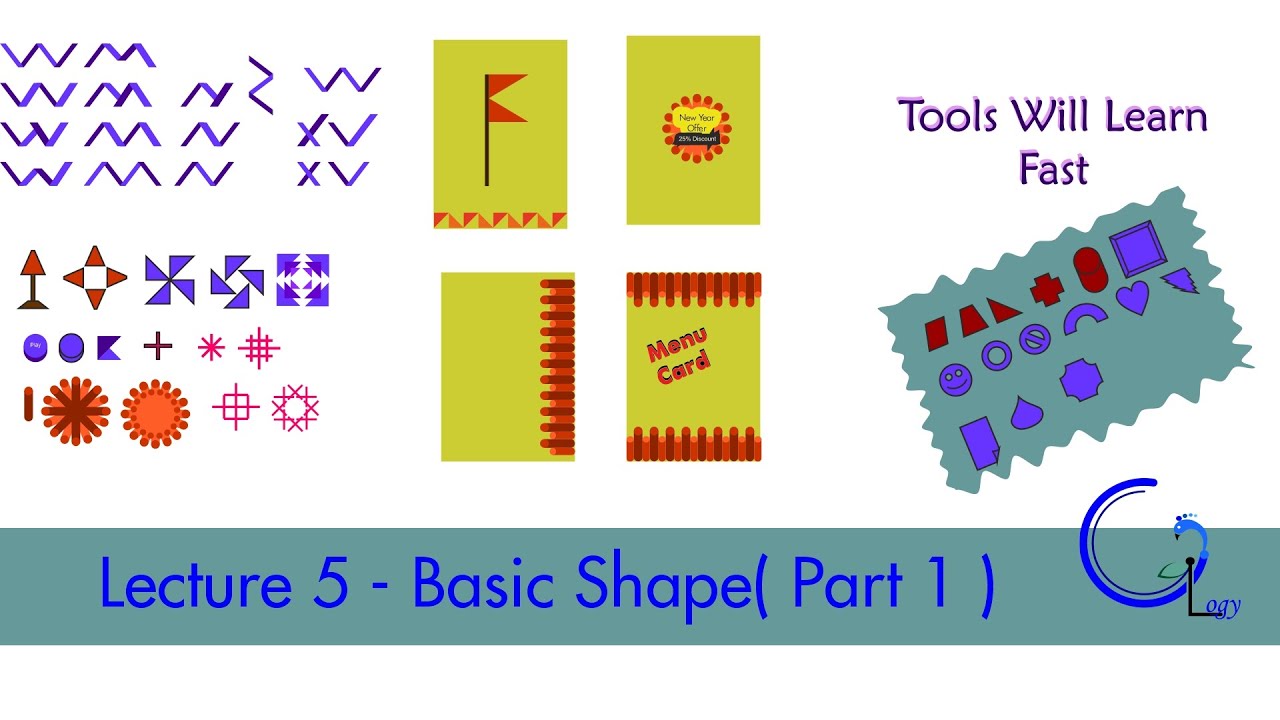 Corel Draw - Lecture 5 | Basic Shape ( Part 1 ) | @GraphicoLogy-13 ...