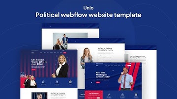 Unio Political Website Template  | Webflow Political Website Templates Review 2023
