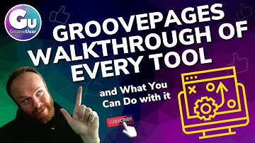 GroovePages Walkthrough of Every Tool and What You Can Do With It