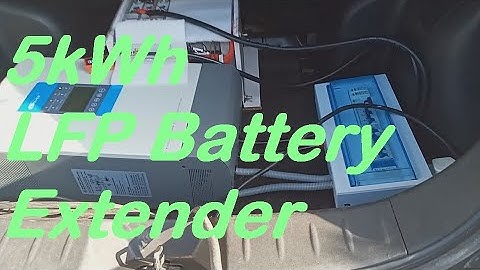 DIY Nissan Leaf EV Battery Extender with 5kWh LiFePO4 battery Test drive
