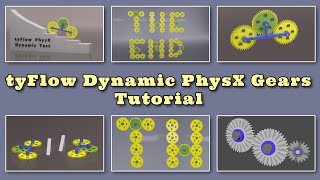 tyFlow PhysX - Dynamic Gears (sprockets) Tutorial Profile