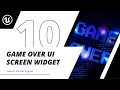GameOver UI Widget - Lancar Unreal Engine